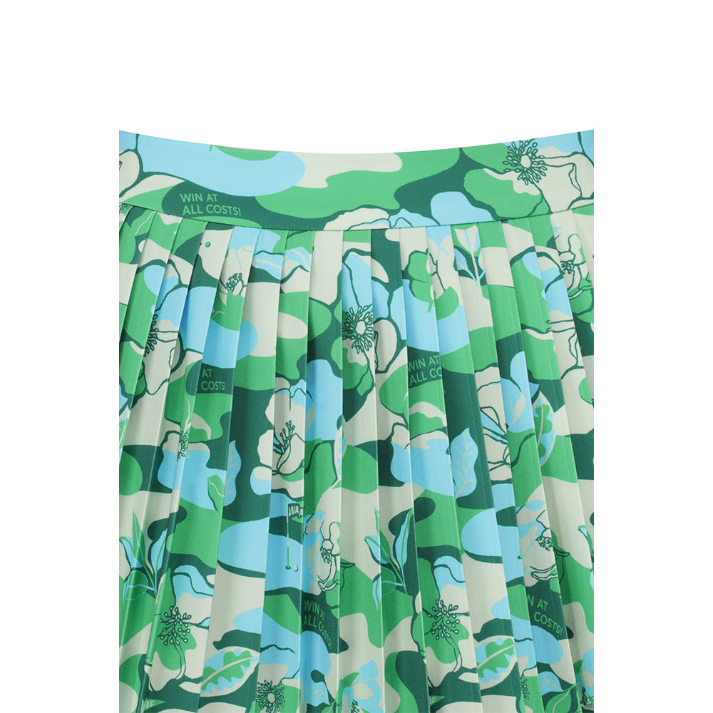 PLEATS PATTERN SKORT 女士 印花百褶短褲裙