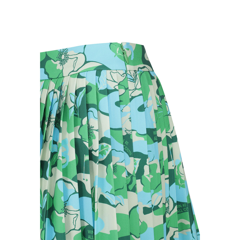 PLEATS PATTERN SKORT 女士 印花百褶短褲裙