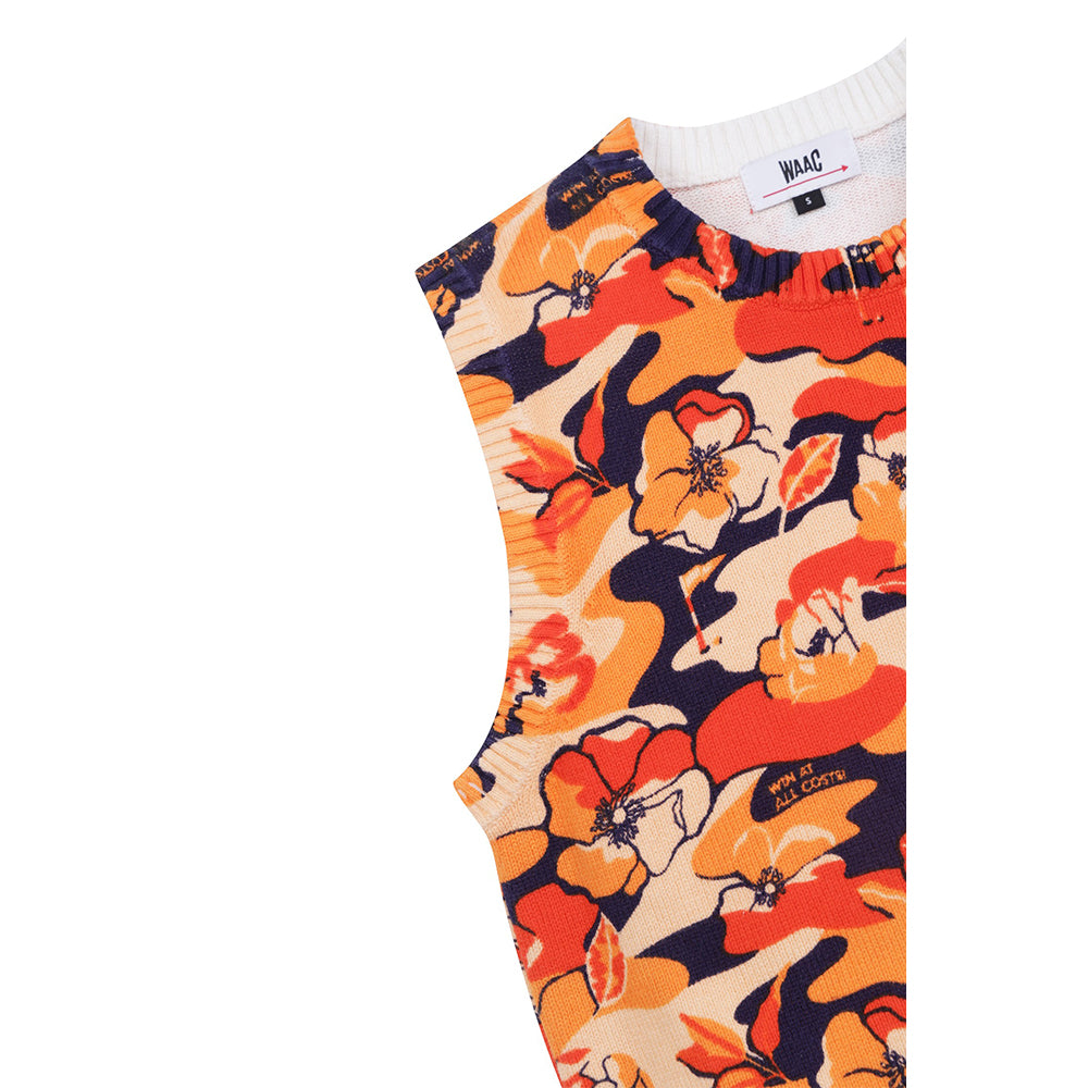 FLOWER PRINT KNIT VEST 女士 印花針織背心