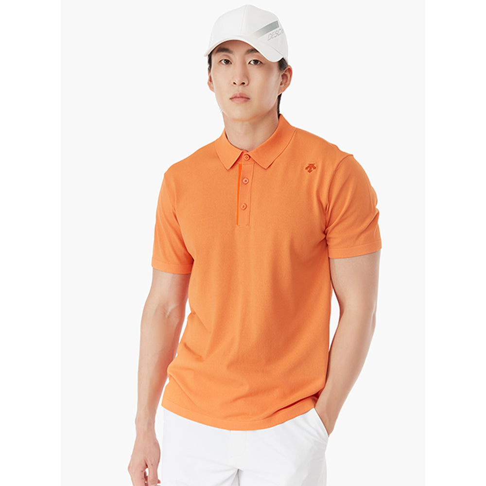 MESH STRUCTURED SHORT-SLEEVED KNIT 男士 短袖POLO衫