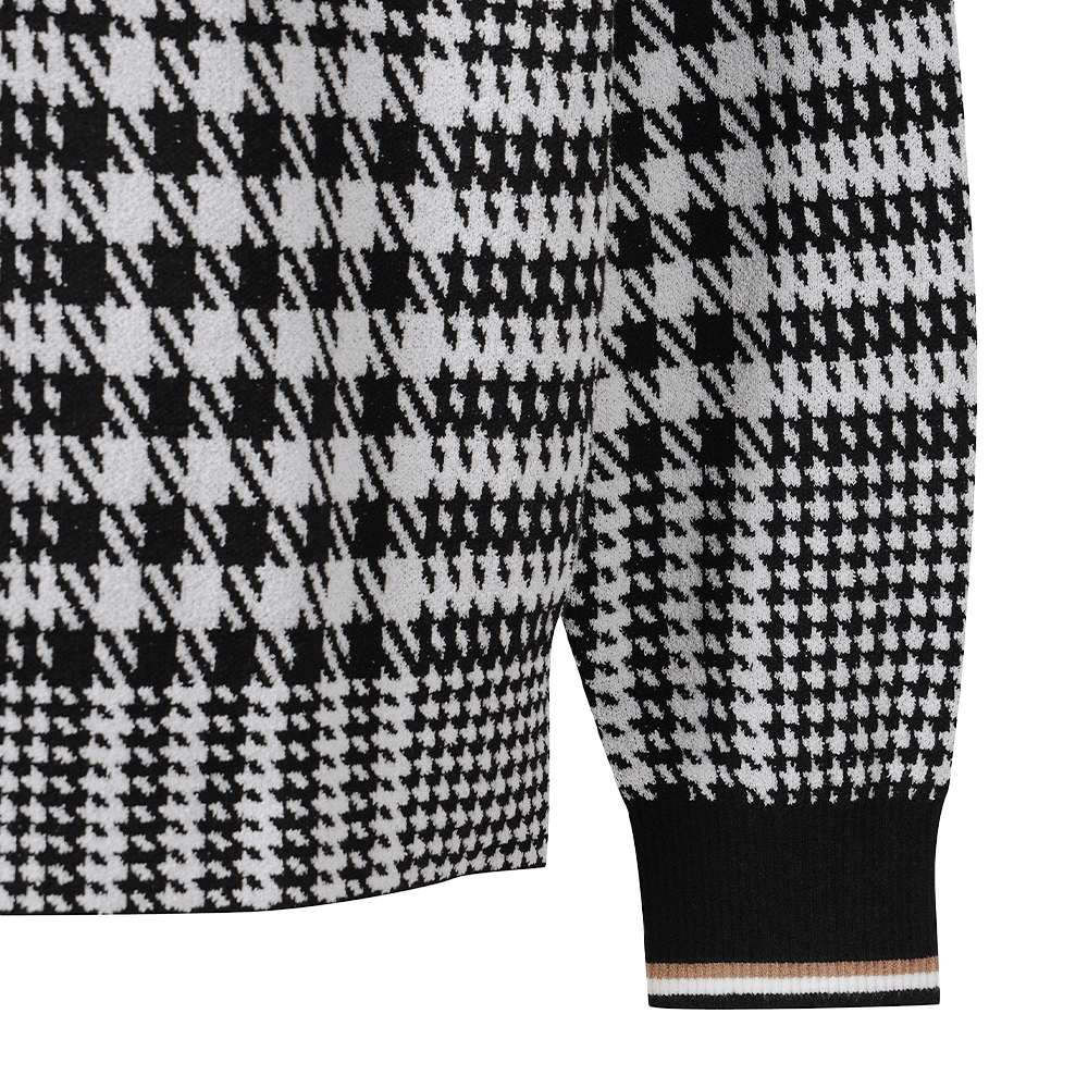 CHECK PATTERN SWEATER 男士 格紋長袖上衣 - ASH GOLF Taiwan