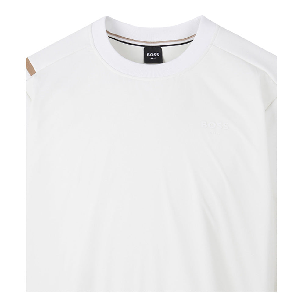 WOVEN MIX R-NECK SHIRT 男士 高爾夫針織上衣