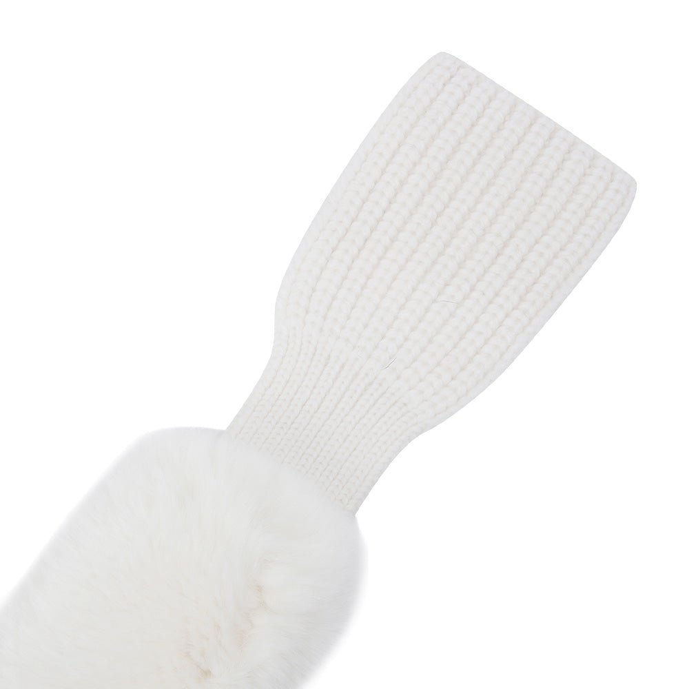 FUR NECK WARMER 女士 針織毛皮圍脖 - ASH GOLF Taiwan