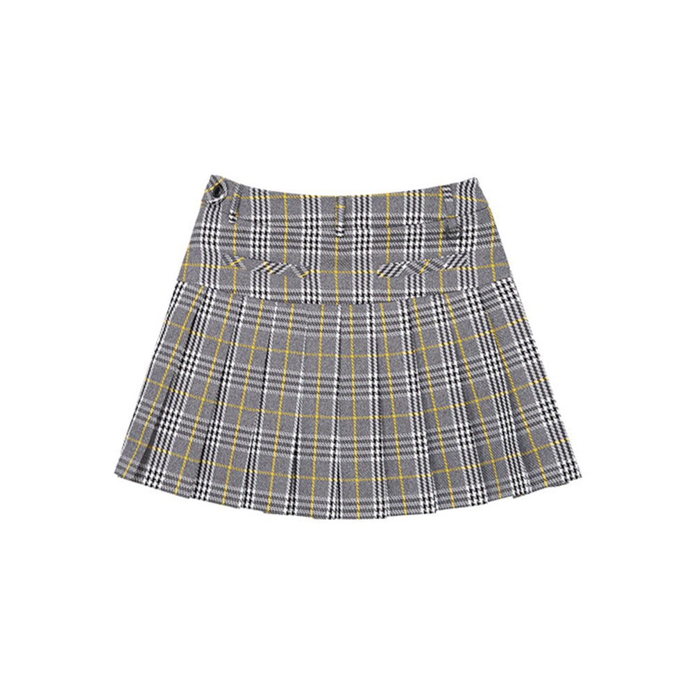 CHECK PLEATED 女士 格紋百褶短裙