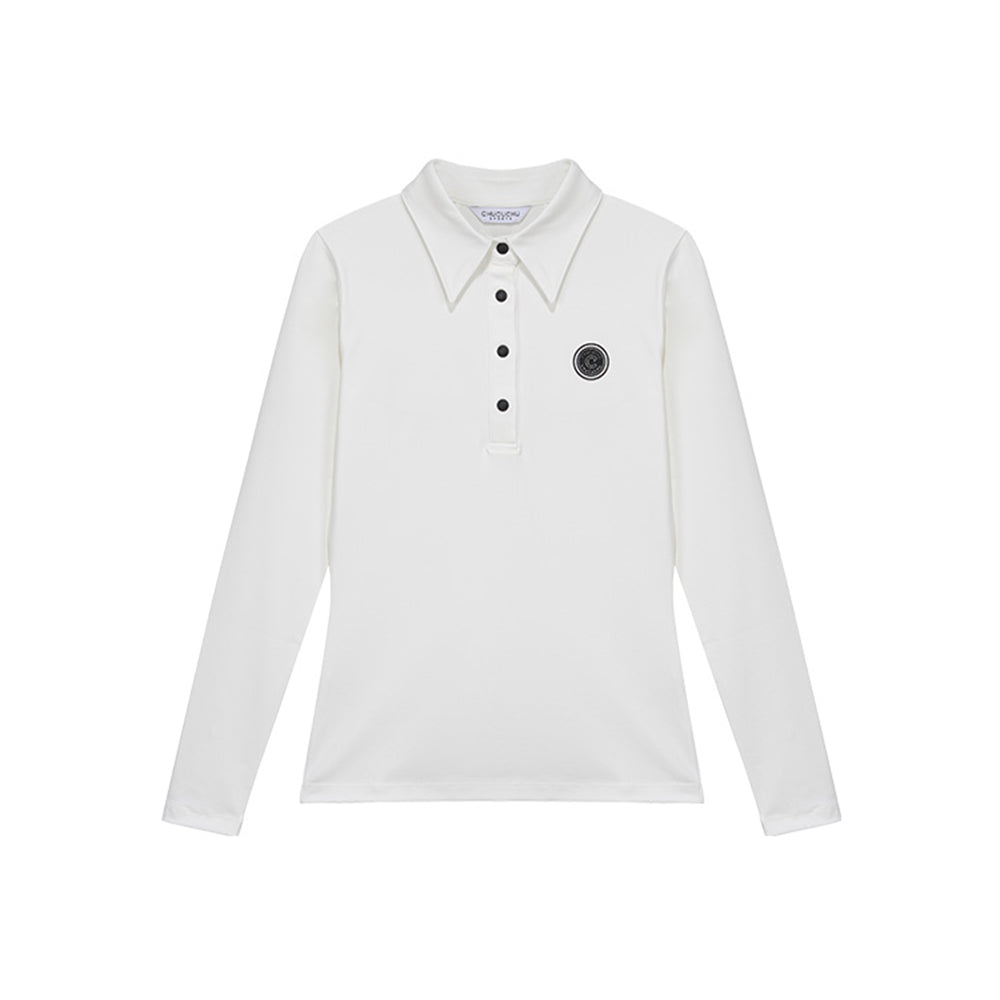 CIRCLE POLO 女士 長袖POLO衫