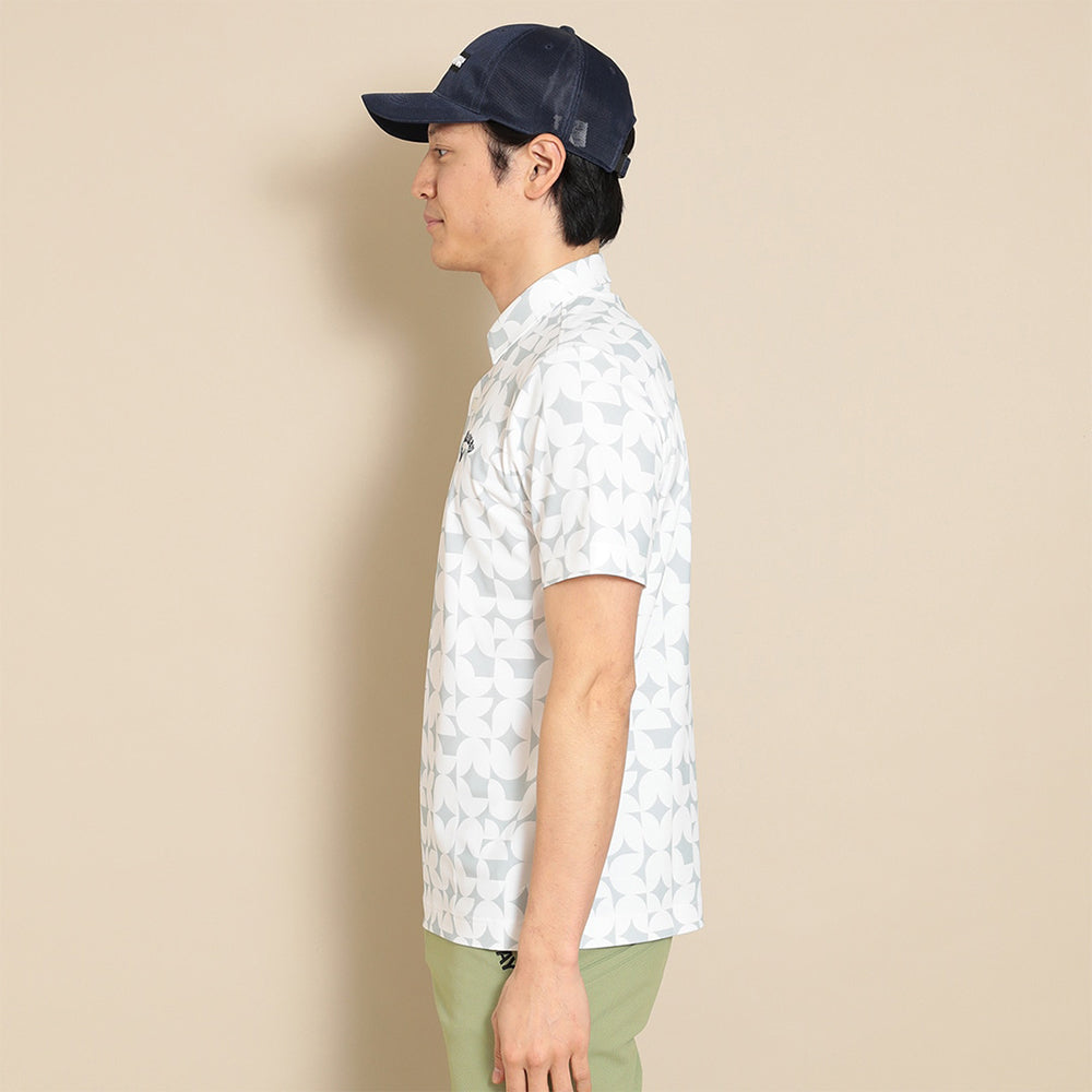 GEOMETRIC PRINT COMPACT SHORT SLEEVE SHIRT 男士 印花短袖POLO衫