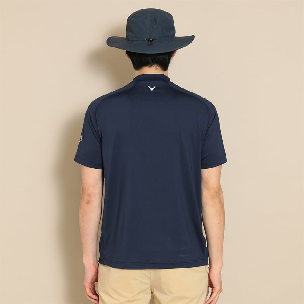 STRETCH SHORT SLEEVE MOCK NECK SHIRT 男士 小高領短袖上衣