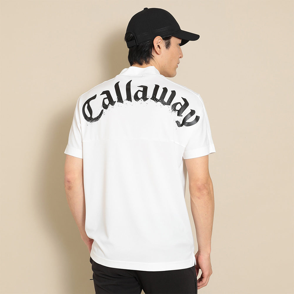 COOL LINING EYELET NECK SHIRT 男士 內涼感小立領短袖上衣