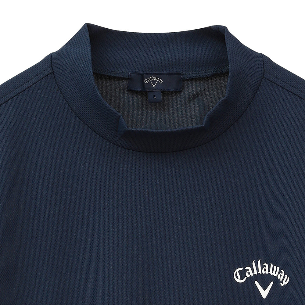 COOL LINING EYELET NECK SHIRT 男士 內涼感小立領短袖上衣