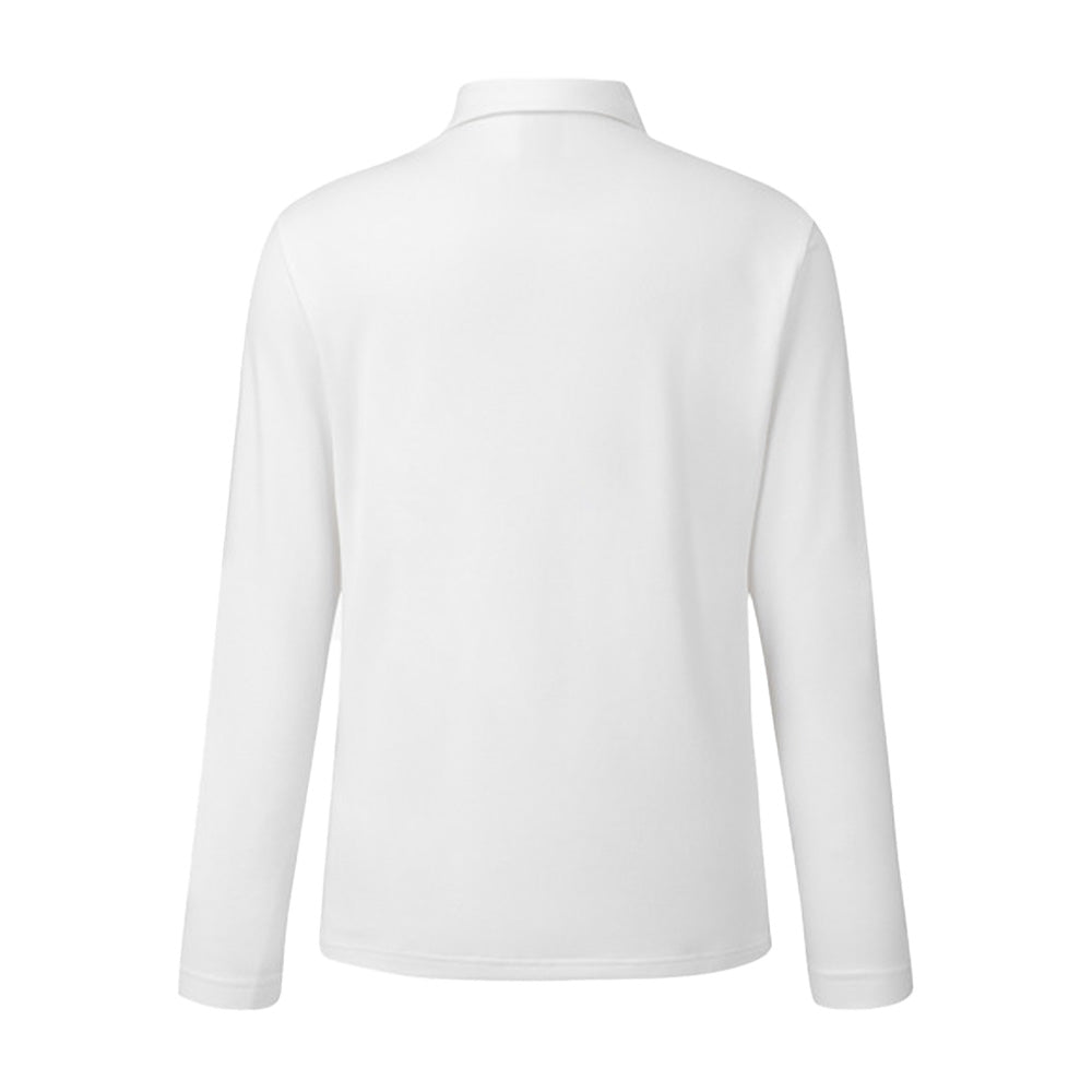 MELANGE FLEECED LONG - SLEEVE 男士 長袖POLO衫 - ASH GOLF Taiwan