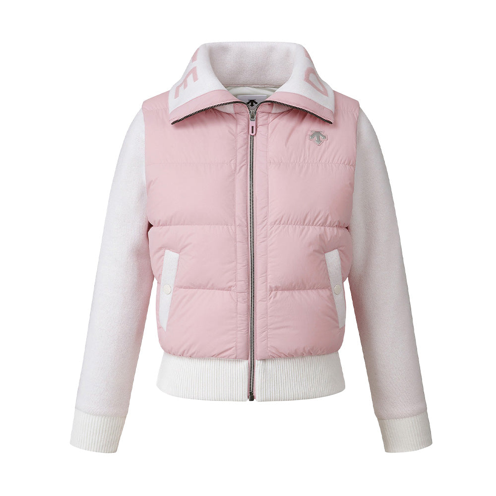 KNIT HYBRID JUMPER 女士 翻領防風外套