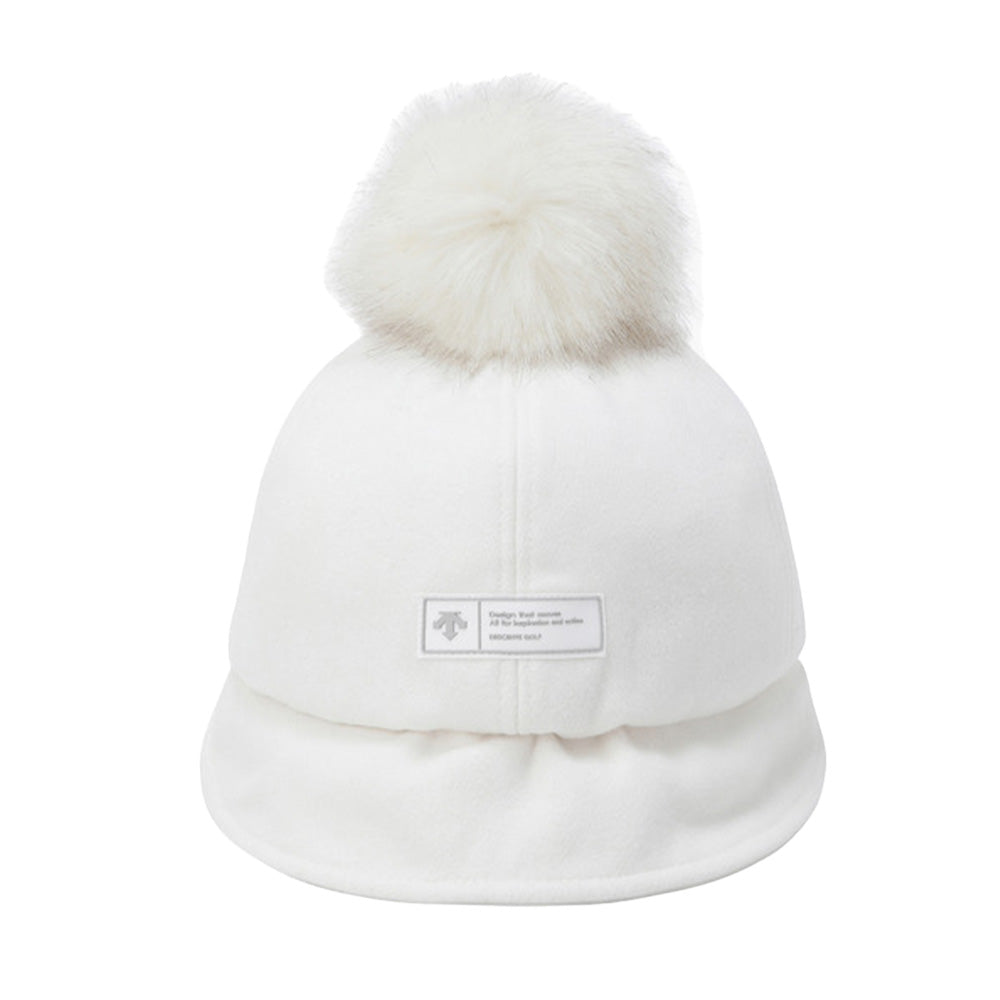 EARFLAP COLDPROOF CAP 女士 絨球高爾夫球帽