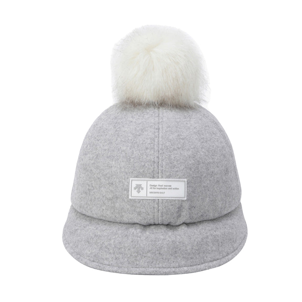 EARFLAP COLDPROOF CAP 女士 絨球高爾夫球帽