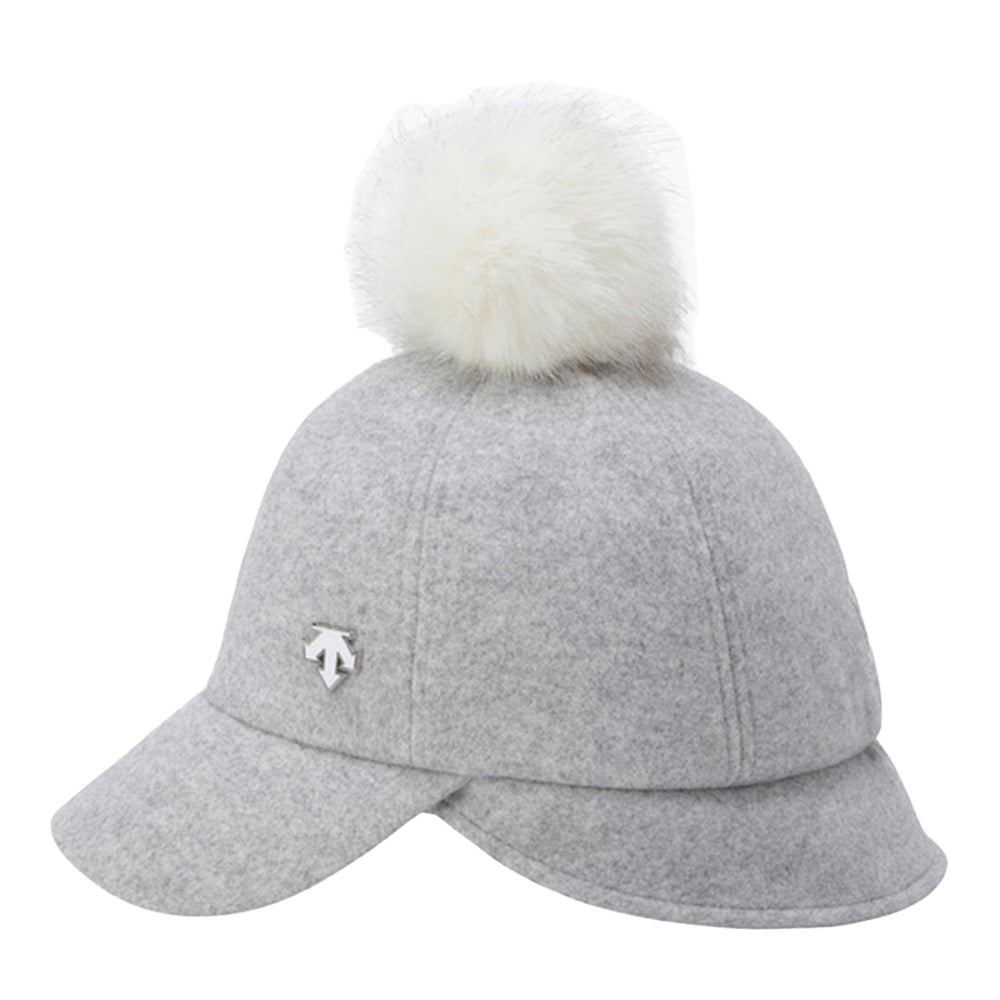EARFLAP COLDPROOF CAP 女士 絨球高爾夫球帽