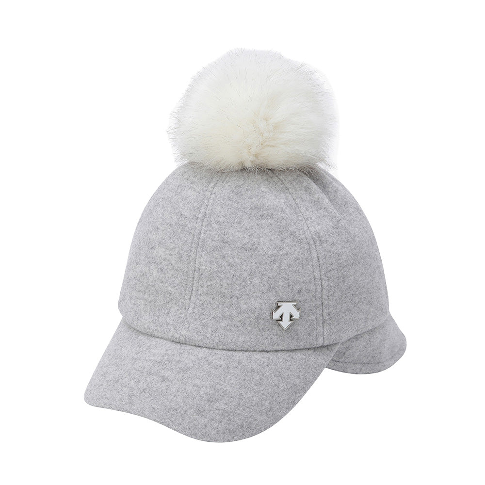EARFLAP COLDPROOF CAP 女士 絨球高爾夫球帽