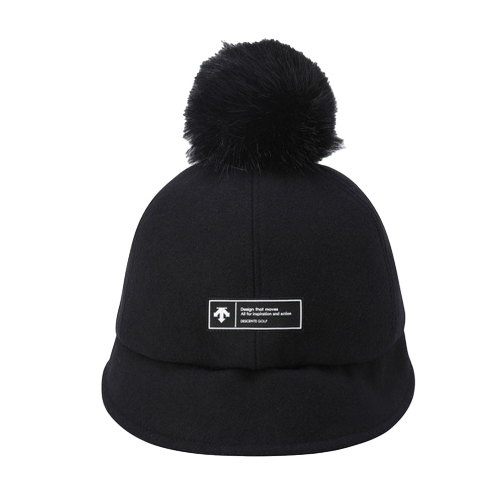 EARFLAP COLDPROOF CAP 女士 絨球高爾夫球帽