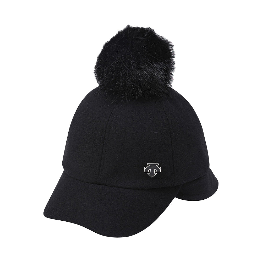 EARFLAP COLDPROOF CAP 女士 絨球高爾夫球帽