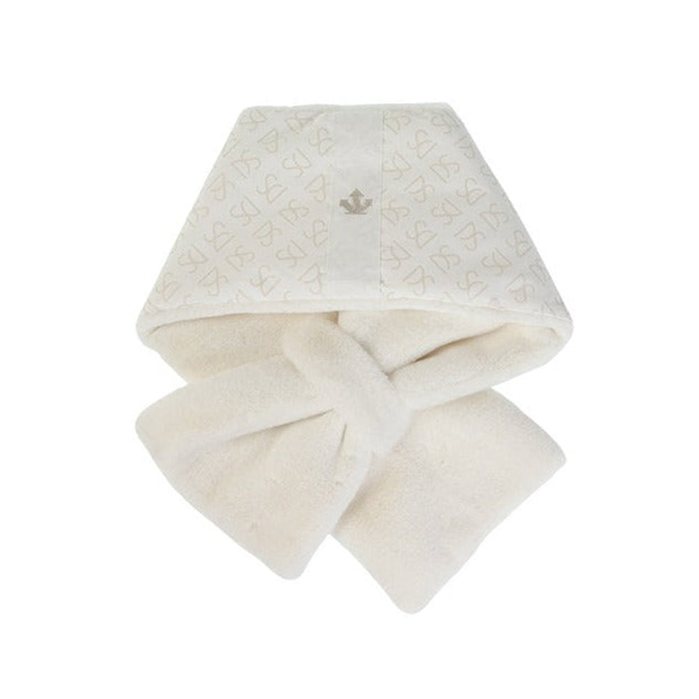 PE TAFFETA MONOGRAM PRINT & BOA REVERSIBLE COMPACT SCARF 女士 高爾夫球圍脖