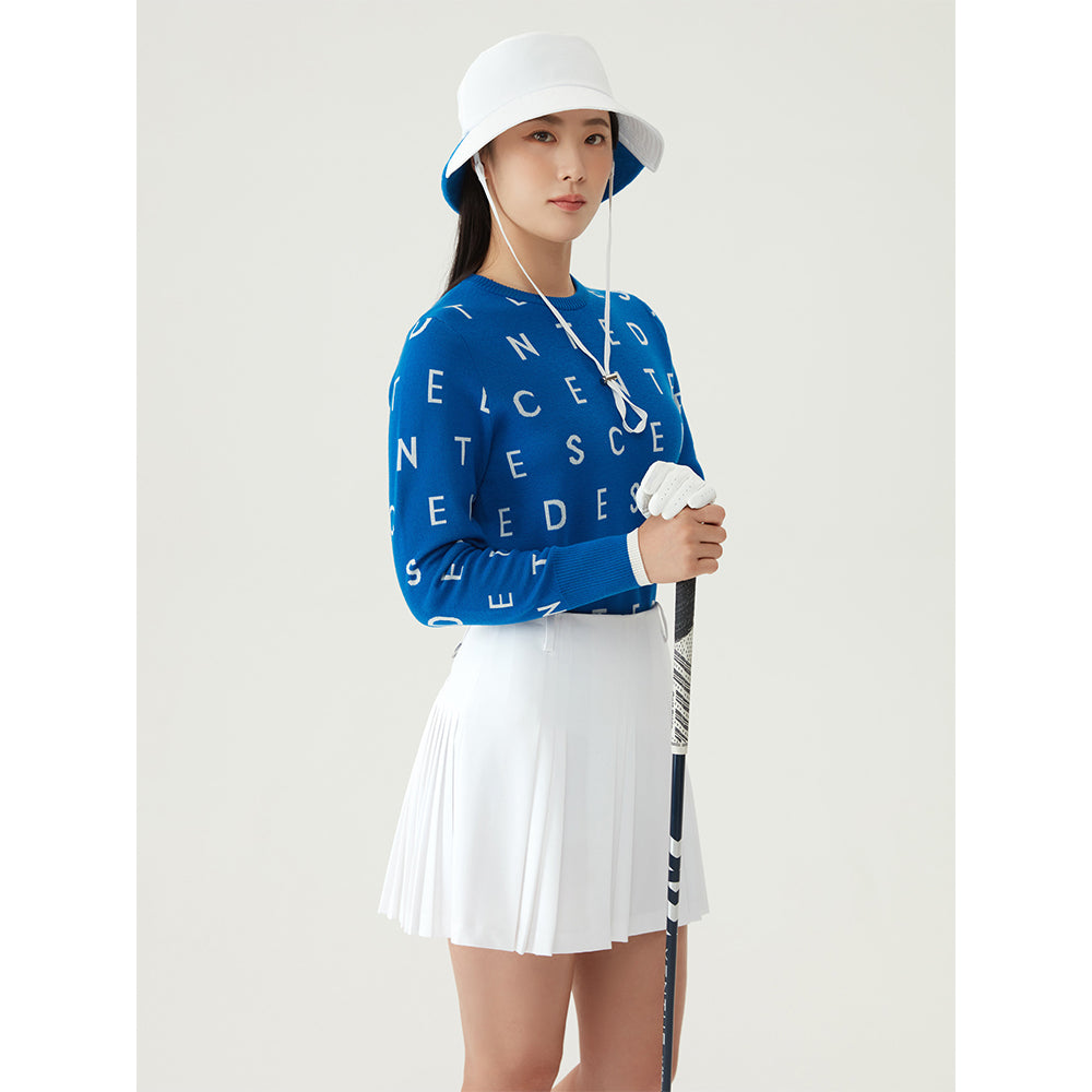 OB DETAIL PLEATS SKIRT 女士 高爾夫百褶裙