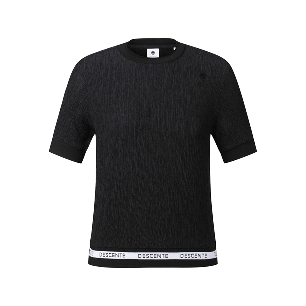 SEERSUCKER T-SHIRT 女士 高爾夫圓領短袖