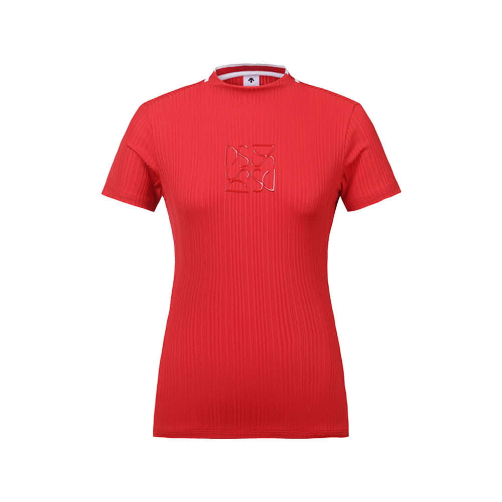MODIFIED BACK T-SHIRT 女士 高領短袖