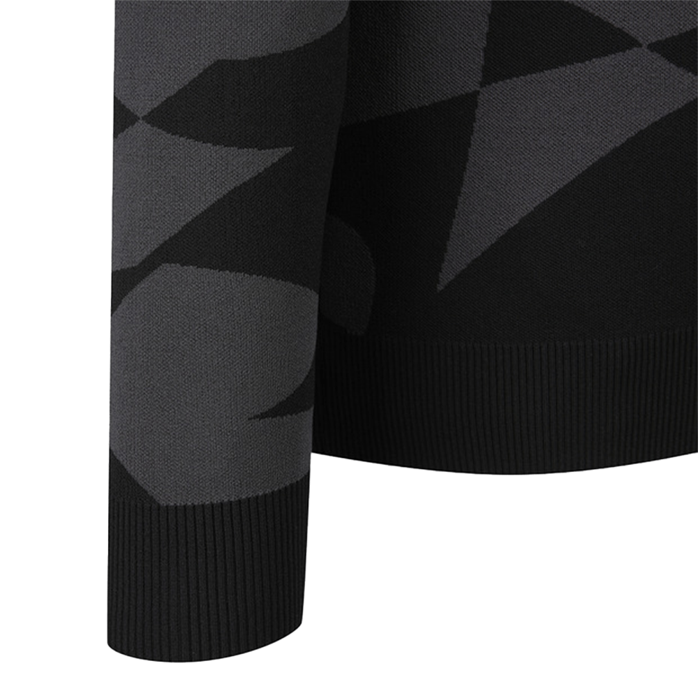 PATTERNED JACQUARD SWEATER 男士 圓領長袖上衣 - ASH GOLF Taiwan