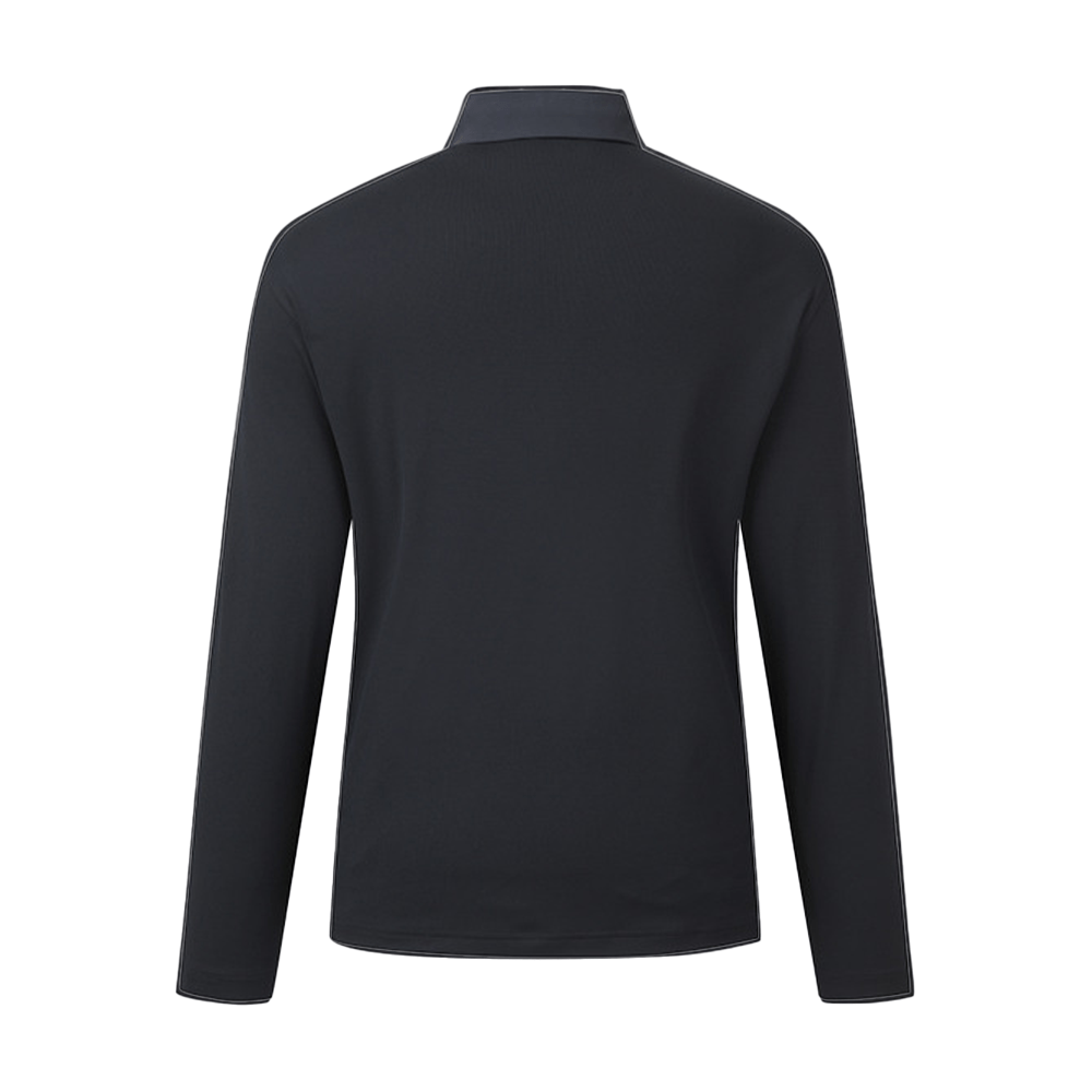 COLLARED LONG - SLEEVED 男士 半開襟拉鍊長袖上衣 - ASH GOLF Taiwan