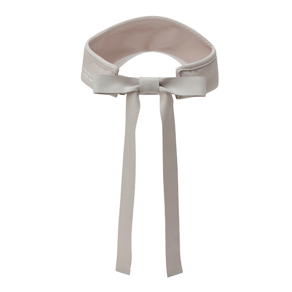 DETACHABLE RIBBON SUNVISOR 女士 拆式絲帶遮陽帽 - ASH GOLF Taiwan