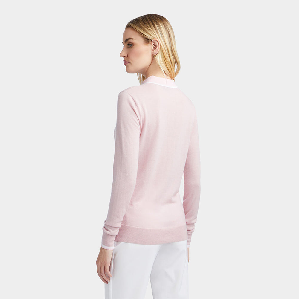 LAYERED CASHMERE POLO SWEATER 女士 羊毛POLO毛衣