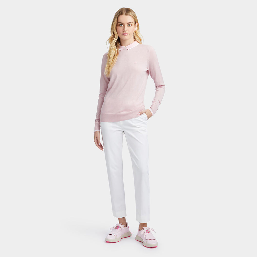 LAYERED CASHMERE POLO SWEATER 女士 羊毛POLO毛衣