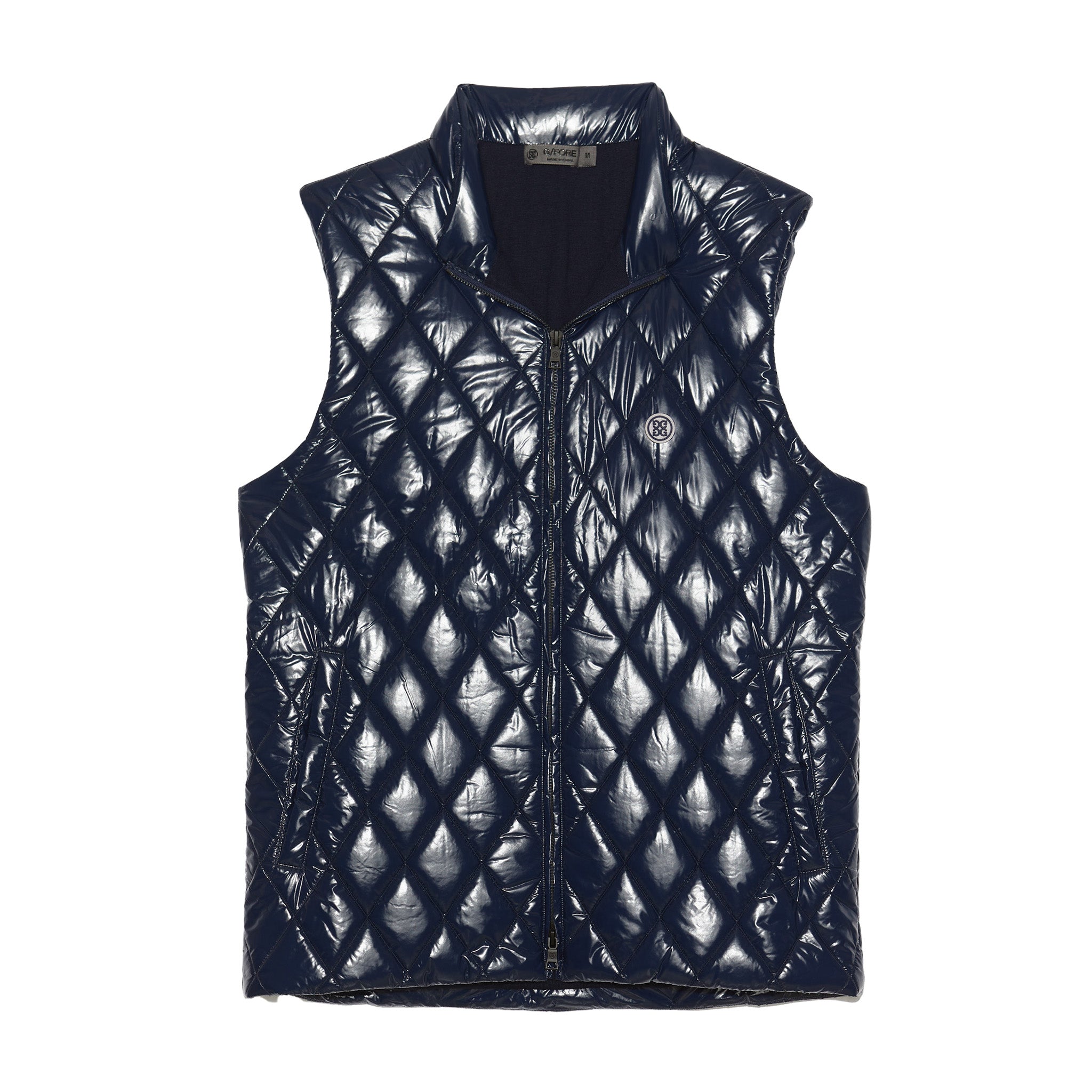 QUILTED COATED NYLON WOOL-LINED PUFFER VEST 背心外套