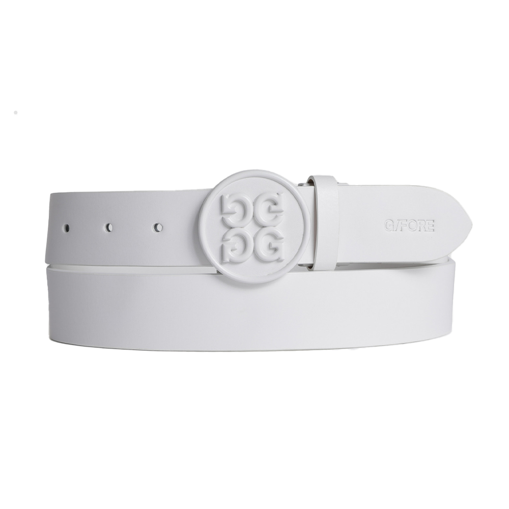 ESSENTIAL BELT 男士 標誌扣皮革腰帶