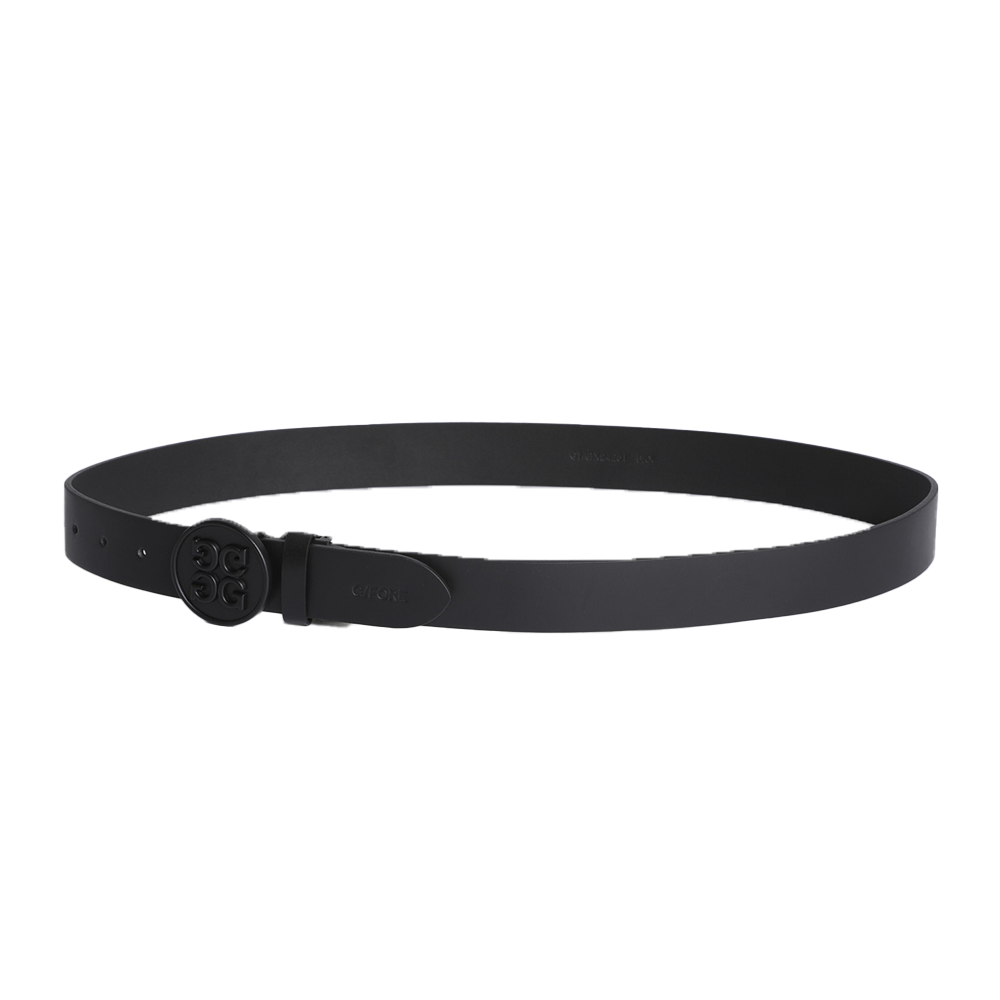 ESSENTIAL BELT 男士 標誌扣皮革腰帶