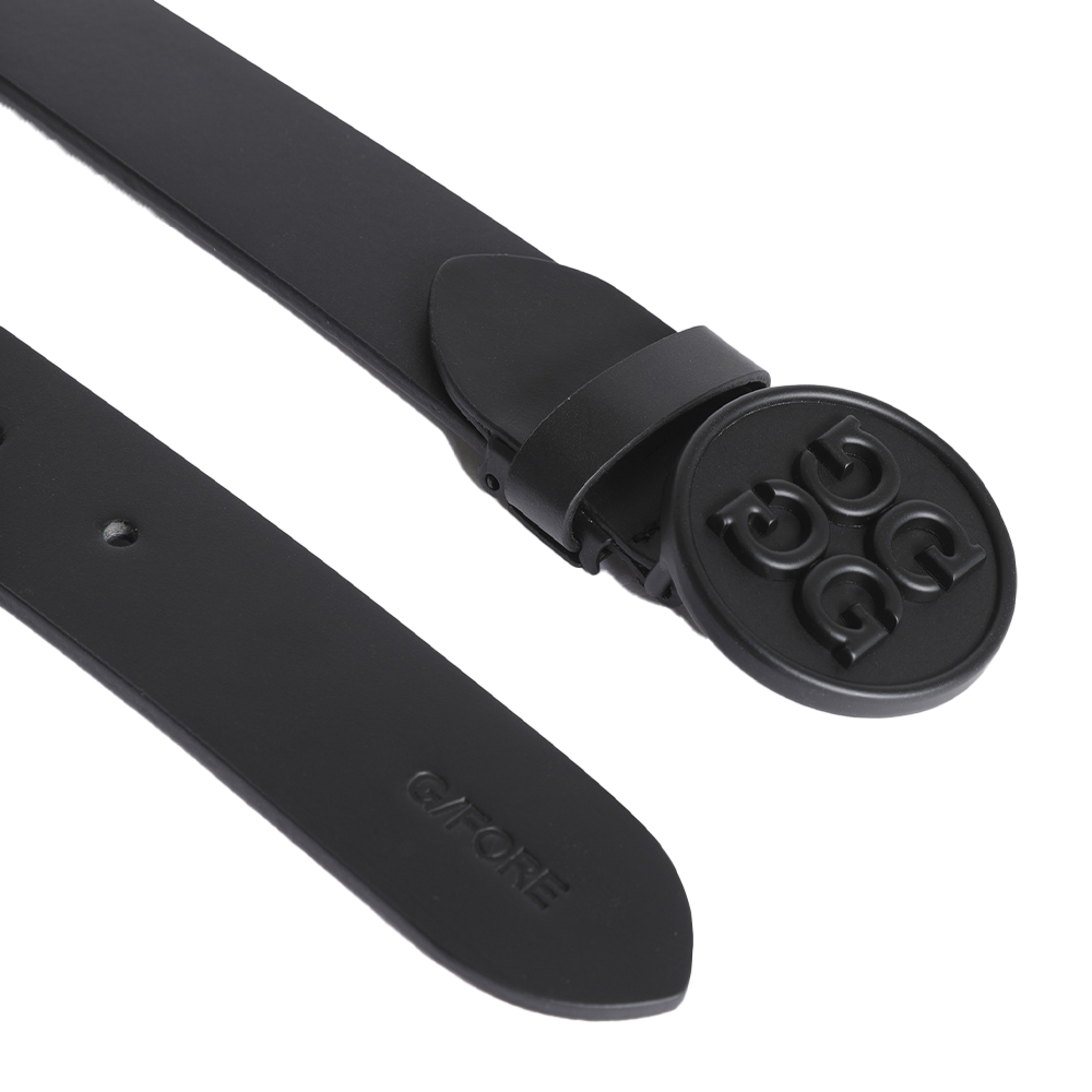 ESSENTIAL BELT 男士 標誌扣皮革腰帶