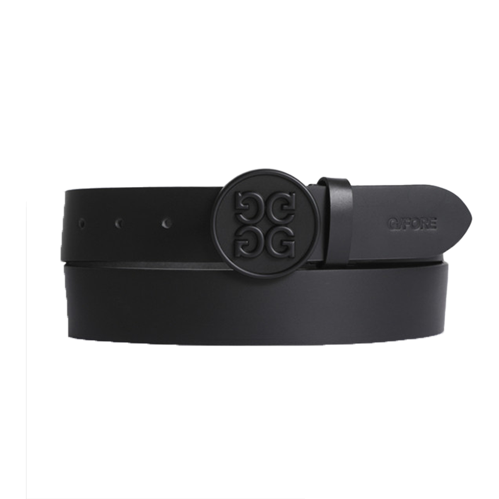 ESSENTIAL BELT 男士 標誌扣皮革腰帶