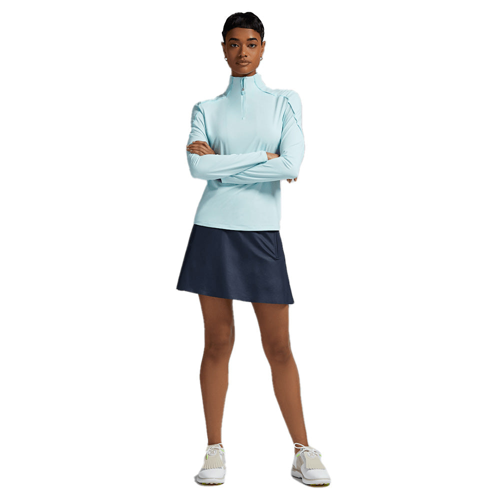 TECH NYLON BASE LAYER  女士 半開襟拉鍊長袖上衣