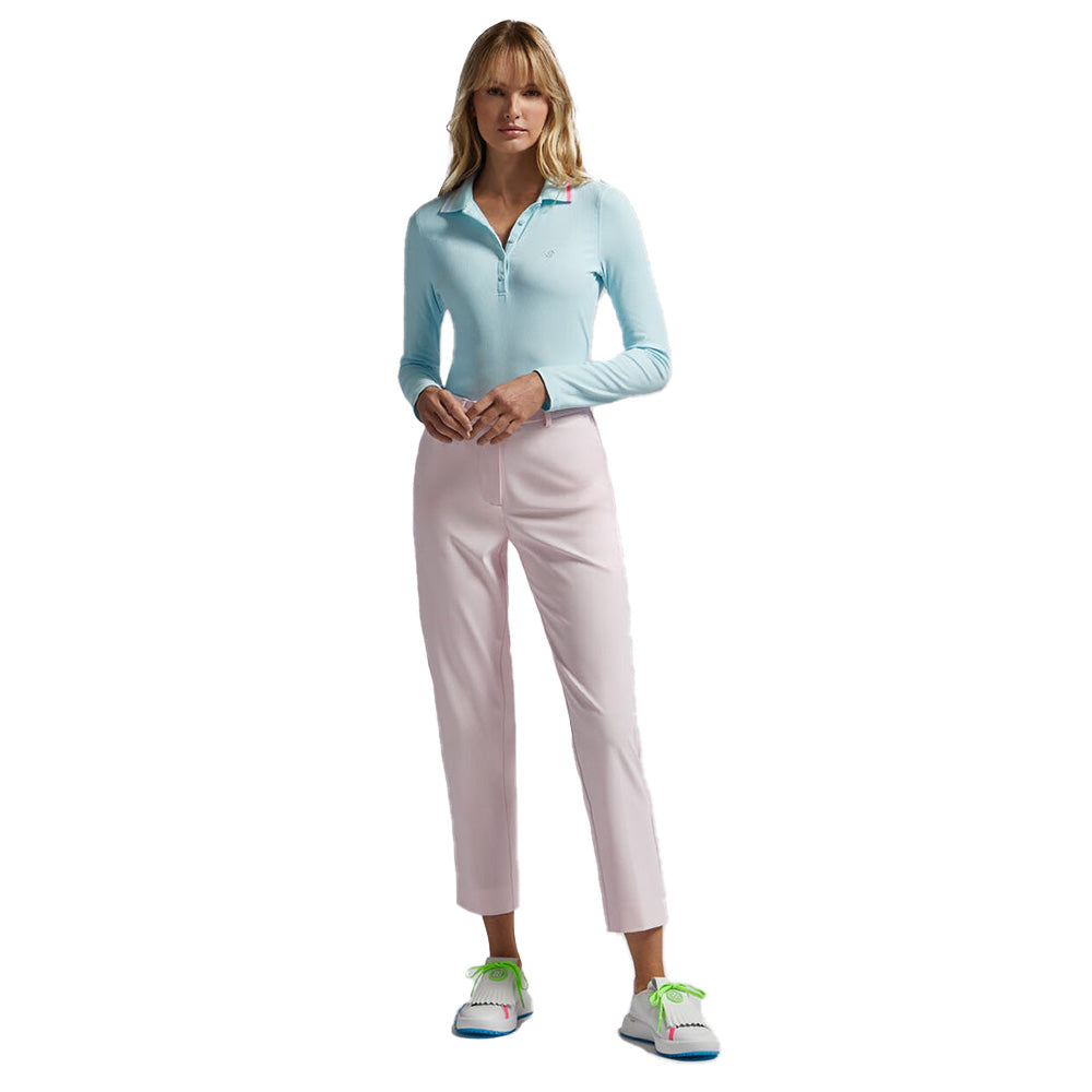 RIBBED TECH NYLON POLO 女士 長袖POLO衫
