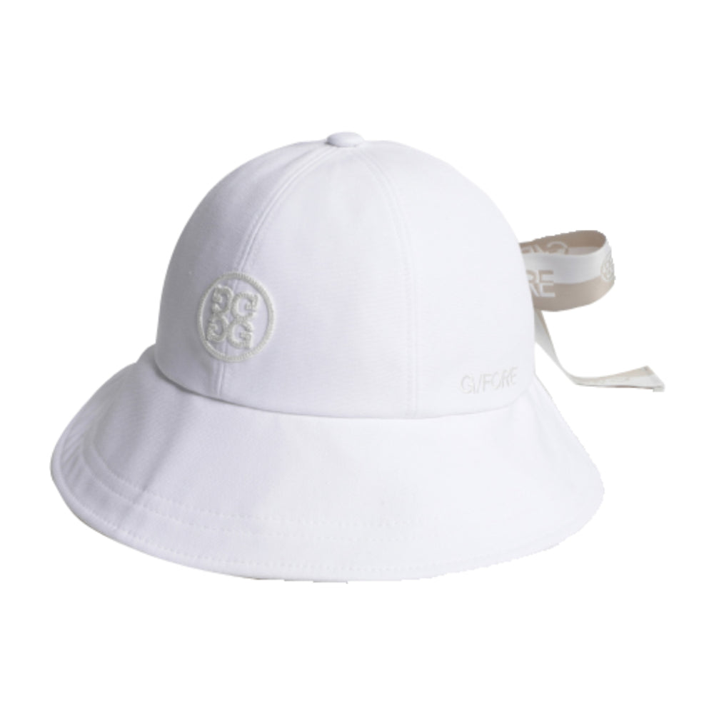 RIBBON WIDE CAP 女士 高爾夫球緞帶帽