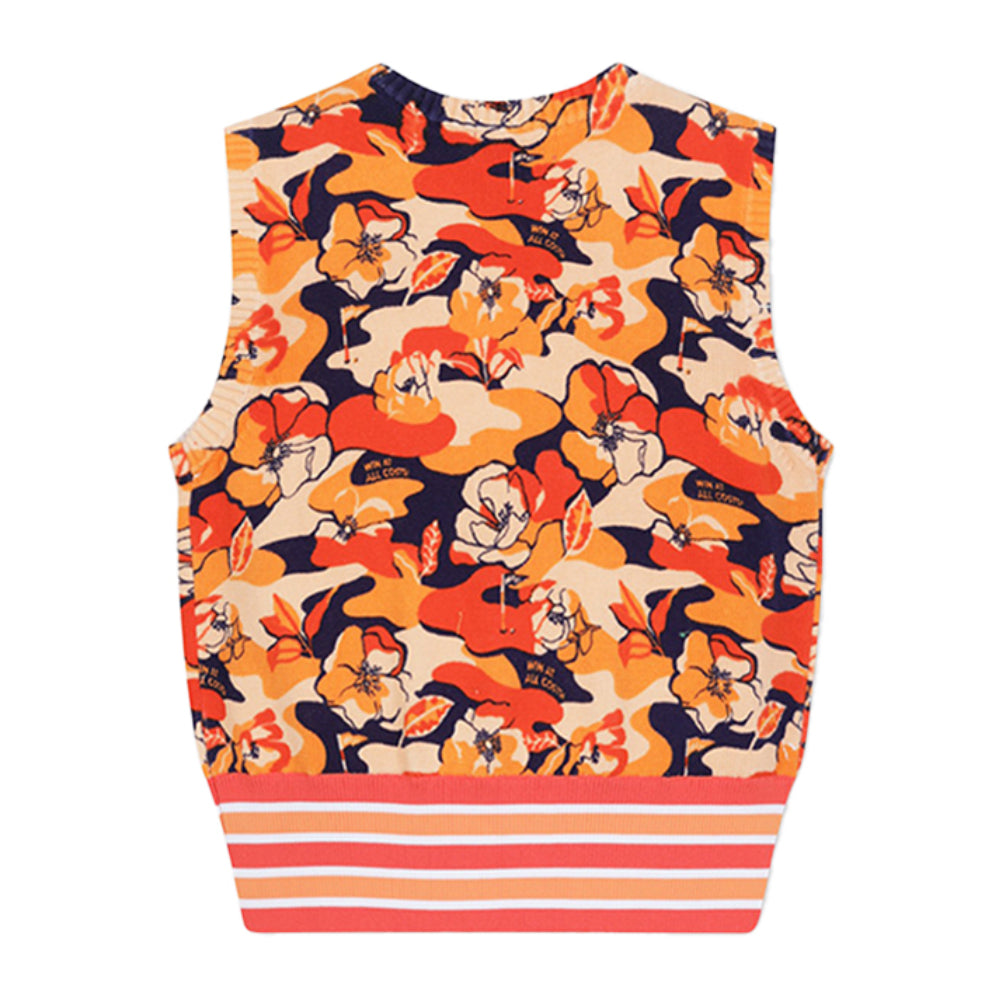 FLOWER PRINT KNIT VEST 女士 印花針織背心