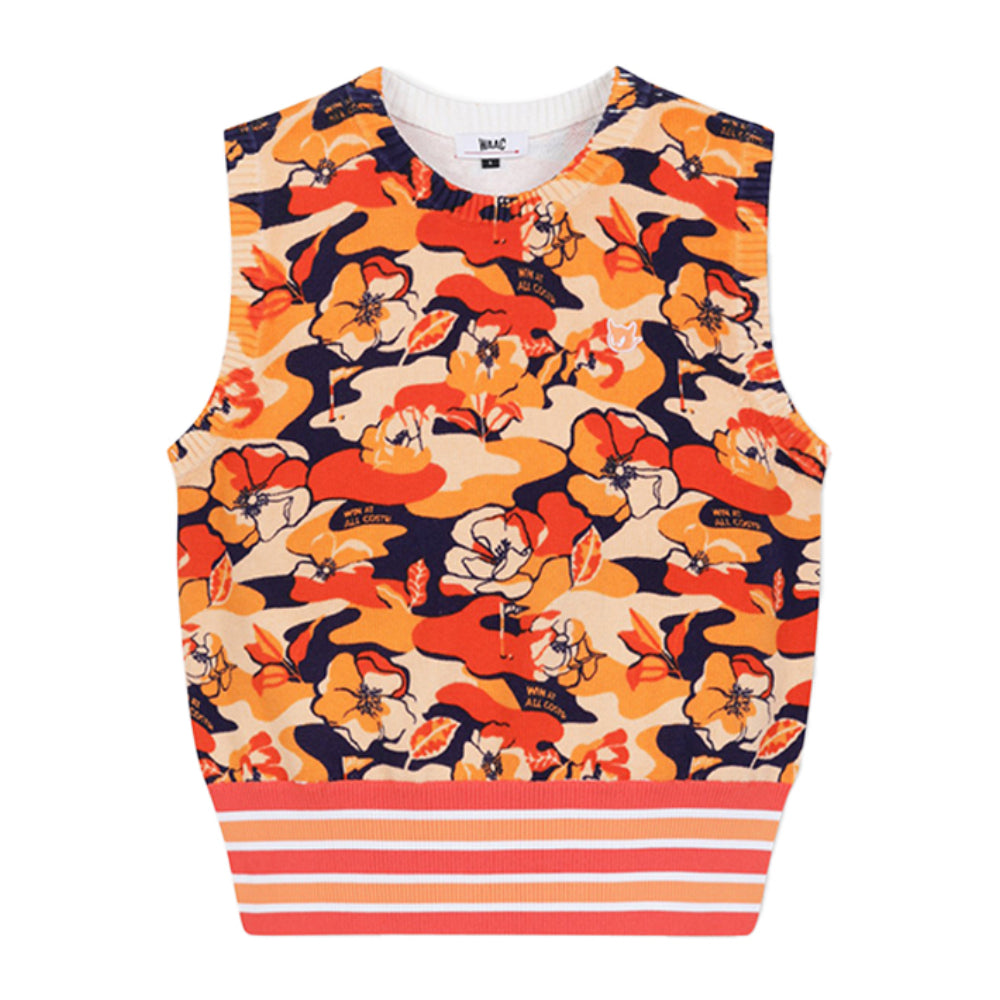 FLOWER PRINT KNIT VEST 女士 印花針織背心