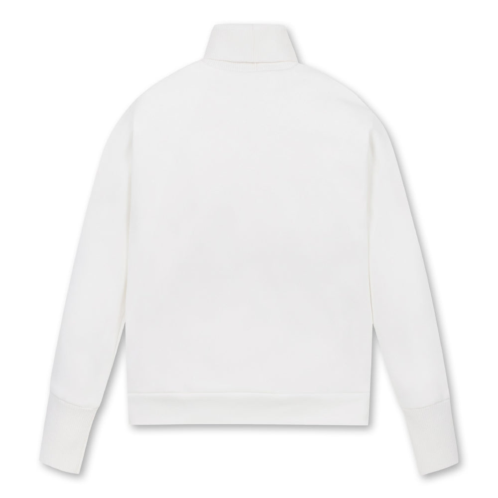 DENIM-LIKE HIGH-NECK SWEATSHIRTS 女士 高領長袖上衣