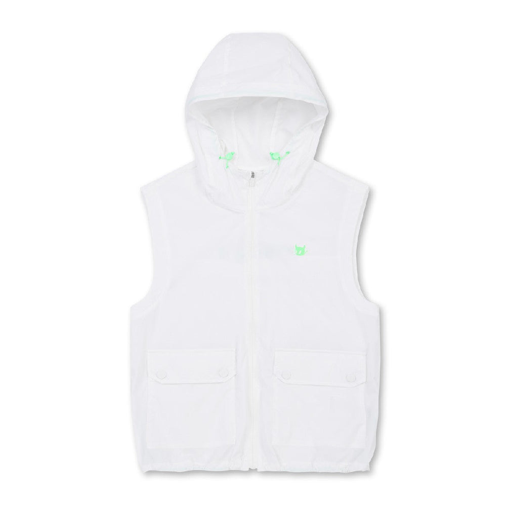ZIP-UP HOODIE VEST 女士 連帽背心