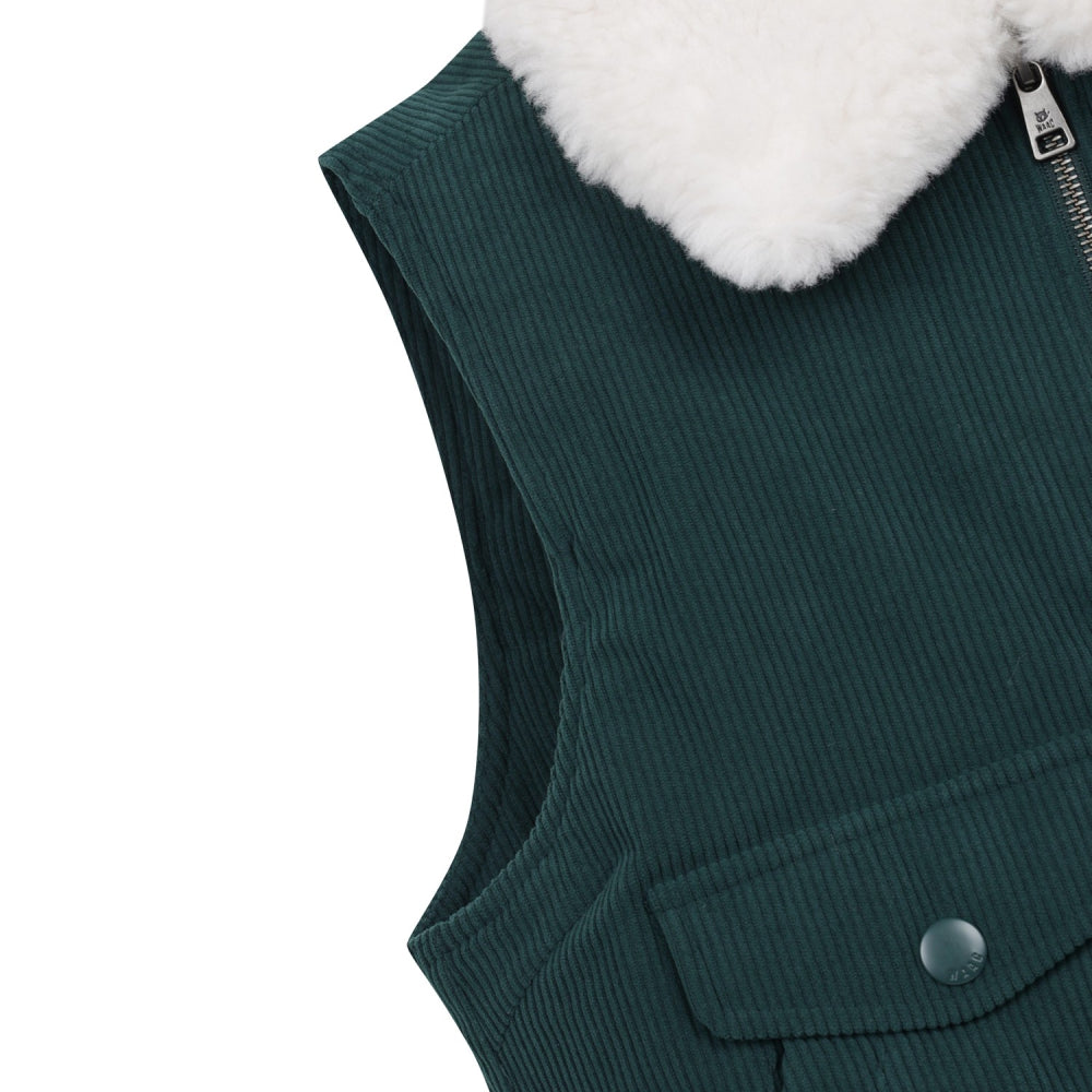 CORDUROY WINTER SLEEVELESS VEST 女士 燈芯絨背心