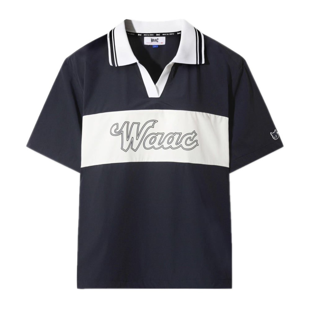 ATHLETIC RIB COLLAR STRETCH PULLOVER VEST 女士 翻領短袖上衣