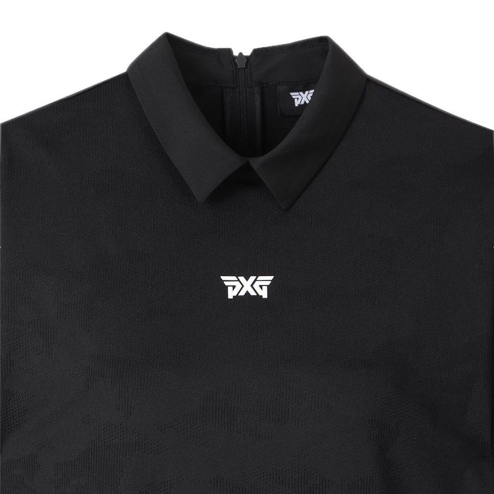 JACQUARD COLLAR 女士 翻領短袖上衣