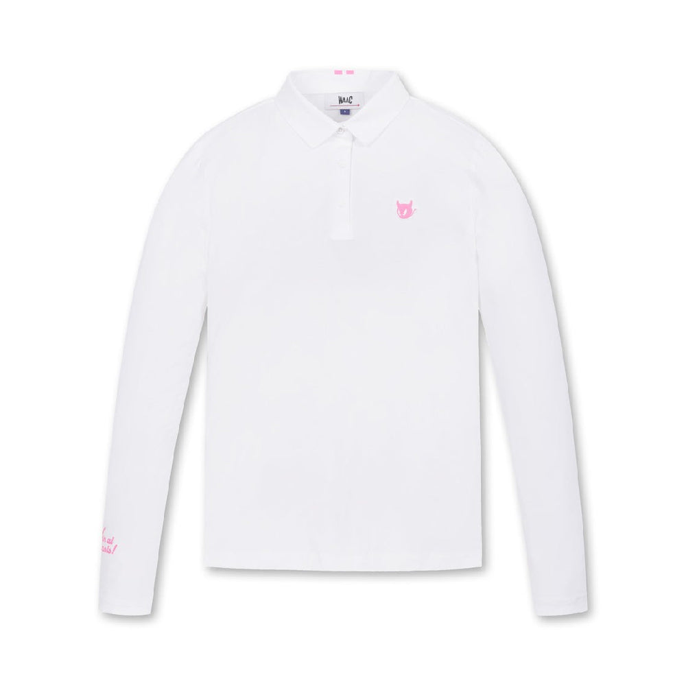 ESSENTIAL COLLAR LONG SLEEVE POLO 女士 高爾夫POLO衫