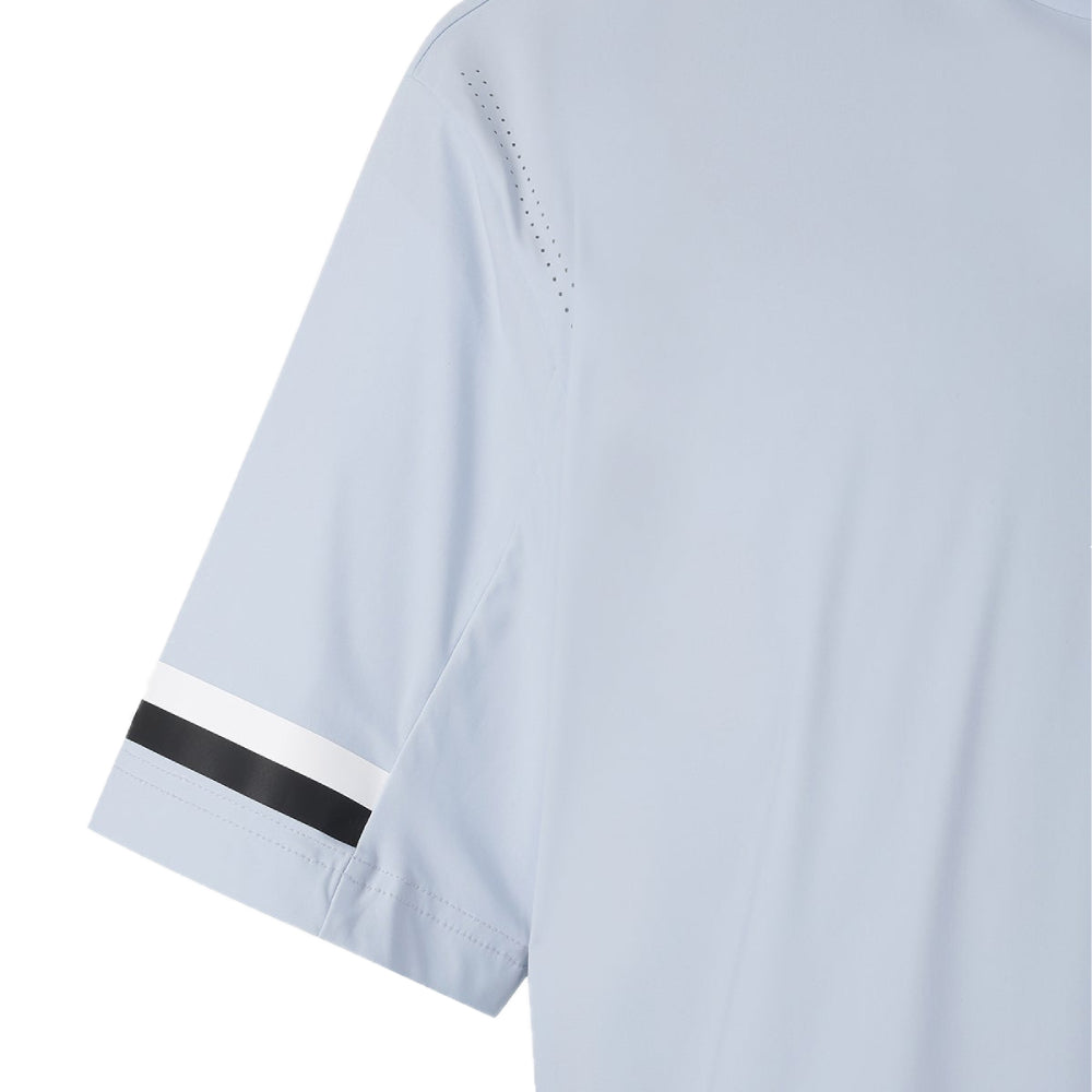 COLOR POINT MOCK NECK 男士 立領短袖上衣