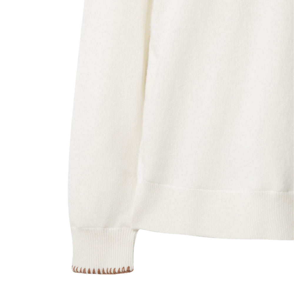 CASHMERE BLENDED CHAIN STITCH SWEATER 女士 長袖上衣