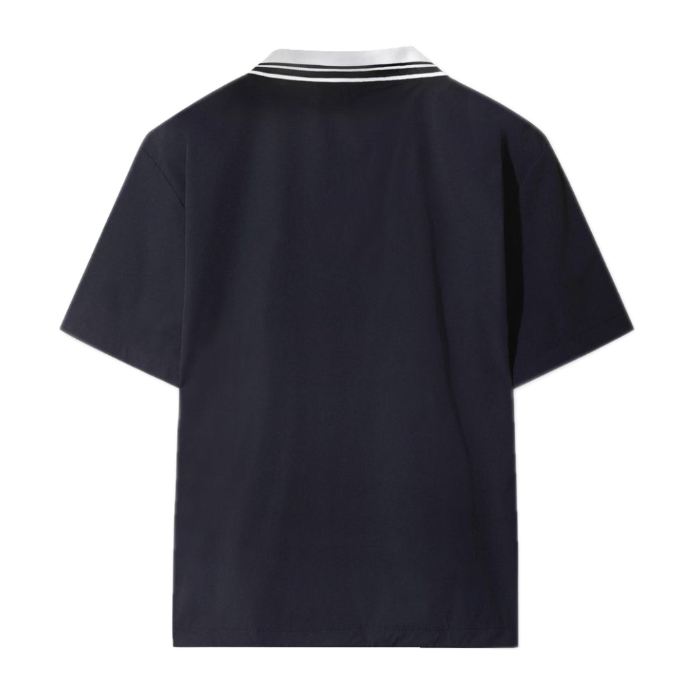 ATHLETIC RIB COLLAR STRETCH PULLOVER VEST 女士 翻領短袖上衣