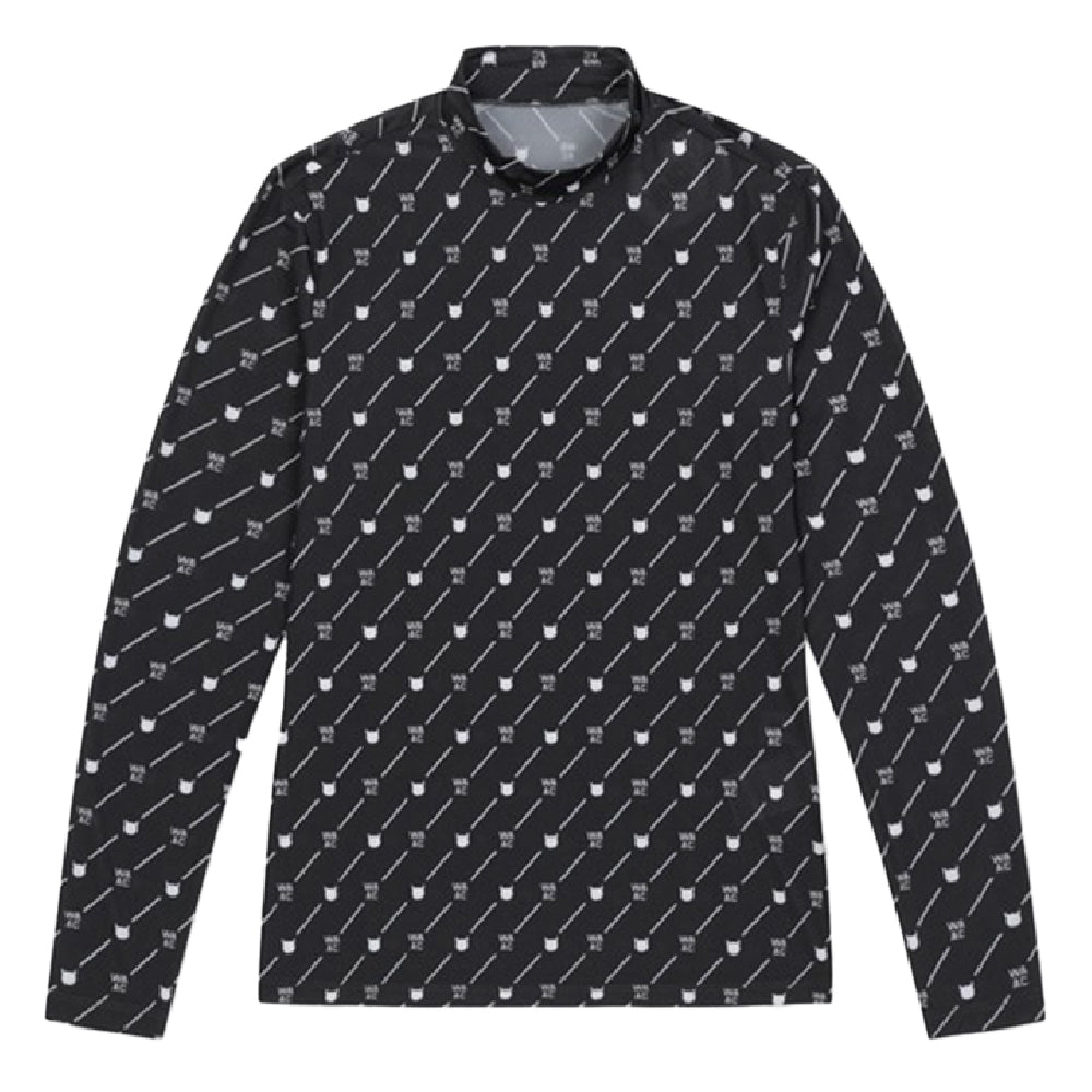 COOL PATTERN TURTLENECK TOP 女士 涼感小立領長袖上衣